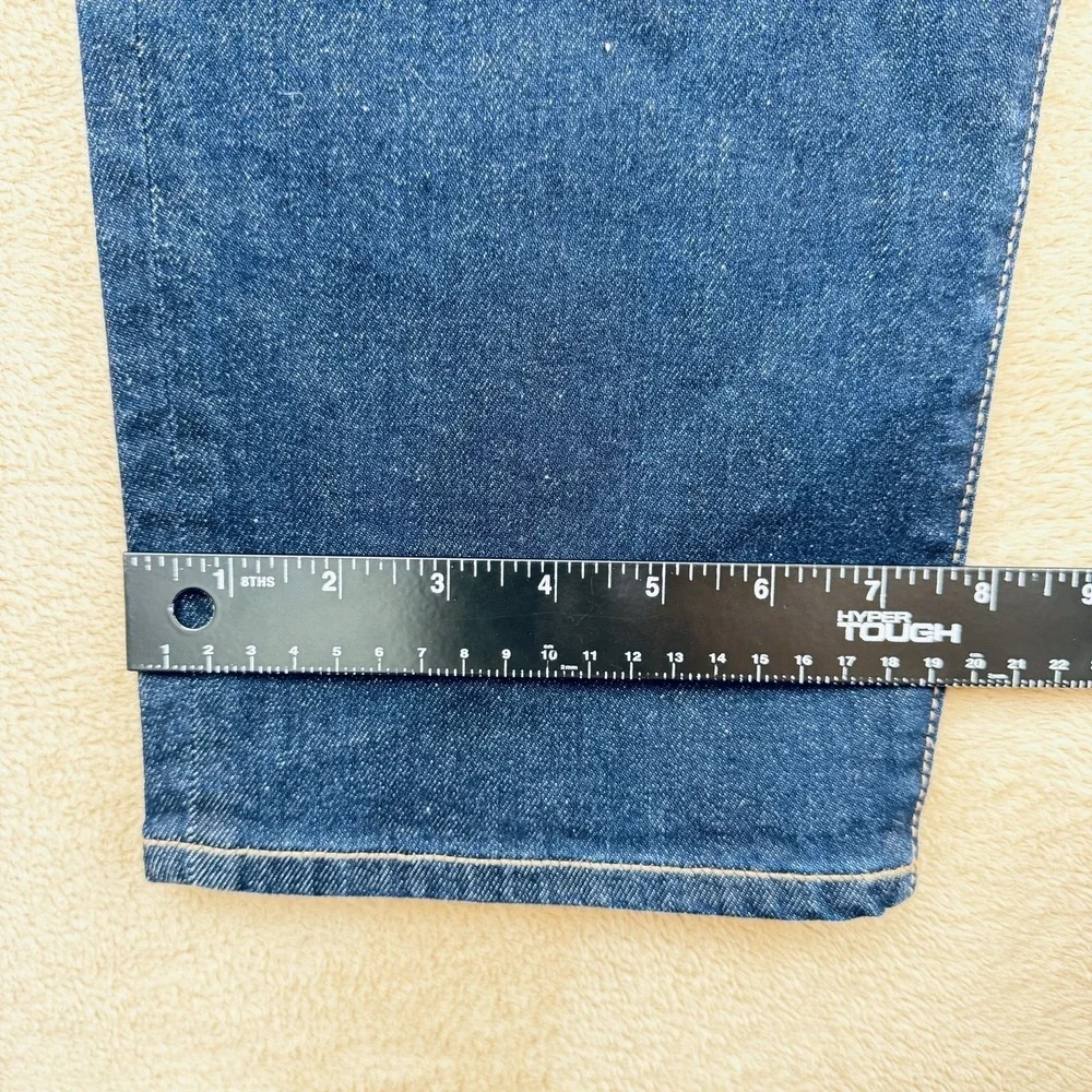 Express Womens‎ Straight Ankle High Rise Jeans Size 8 Regular Dark Wash Denim